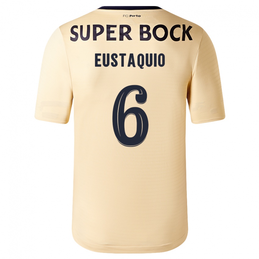 Kinder Stephen Eustaquio #6 Beige-Gold Auswärtstrikot Trikot 2023/24 T-Shirt