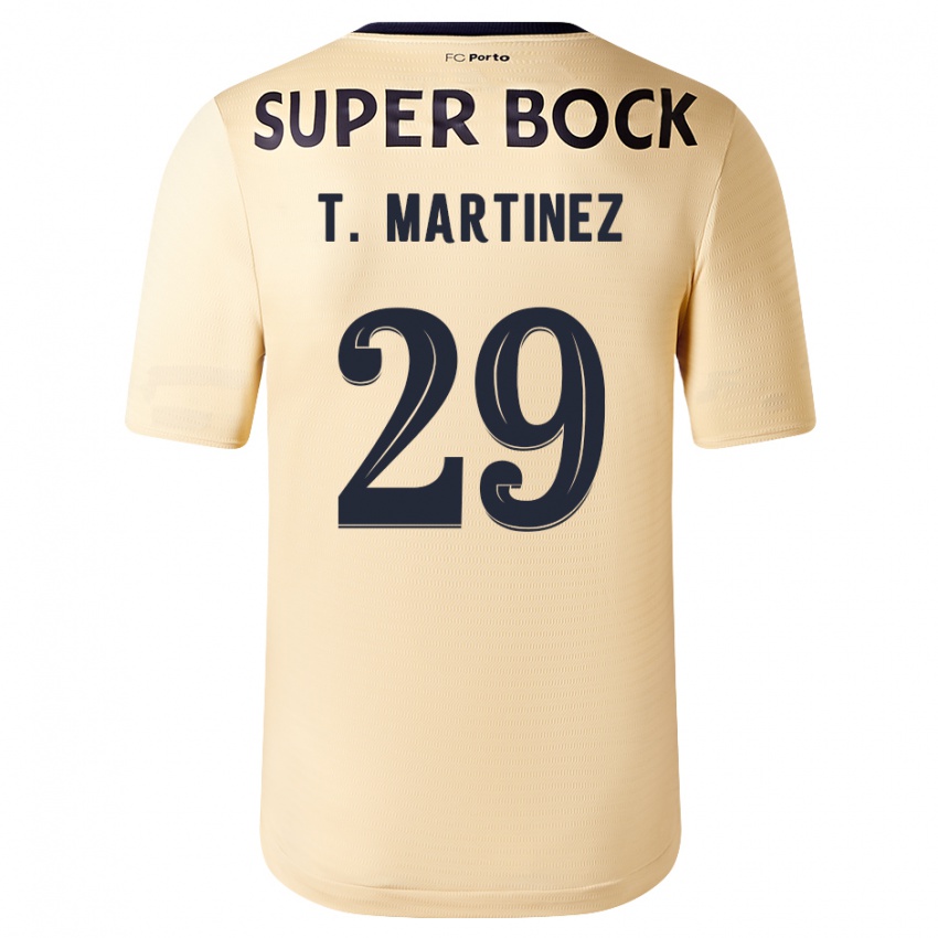 Kinder Toni Martinez #29 Beige-Gold Auswärtstrikot Trikot 2023/24 T-Shirt