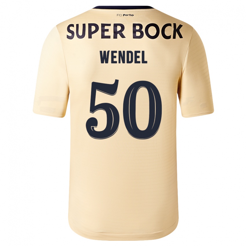 Kinder Wendel #50 Beige-Gold Auswärtstrikot Trikot 2023/24 T-Shirt