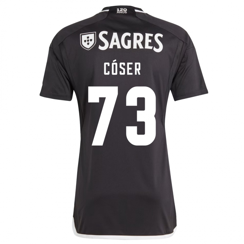 Kinder Tiago Cóser #73 Schwarz Auswärtstrikot Trikot 2023/24 T-Shirt