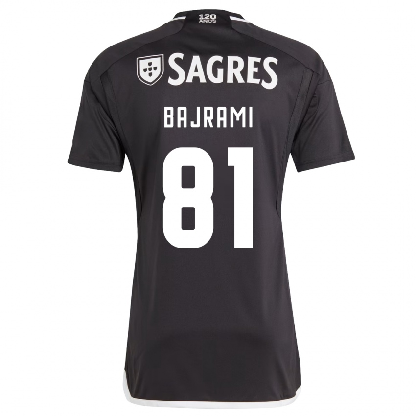Kinder Adrian Bajrami #81 Schwarz Auswärtstrikot Trikot 2023/24 T-Shirt