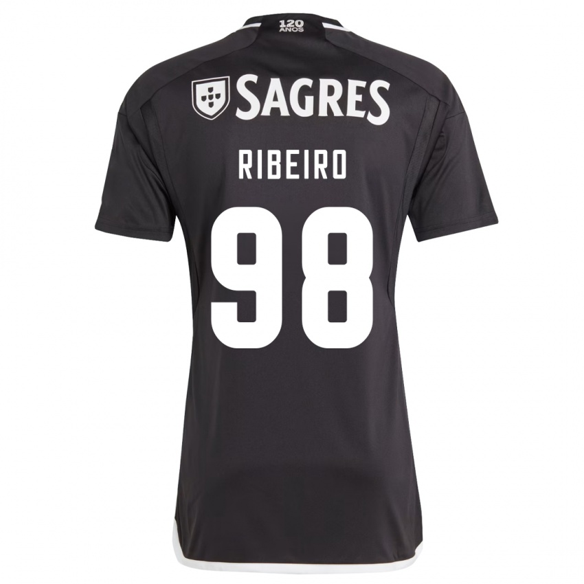 Kinder Ricardo Ribeiro #98 Schwarz Auswärtstrikot Trikot 2023/24 T-Shirt