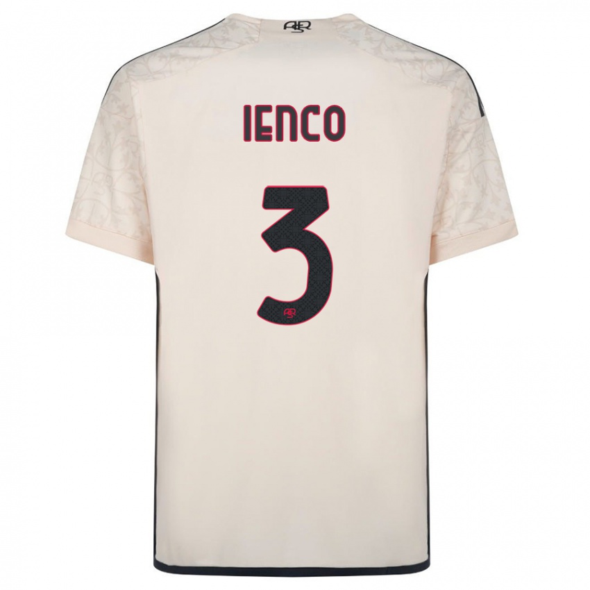 Kinder Simone Ienco #3 Cremefarben Auswärtstrikot Trikot 2023/24 T-Shirt