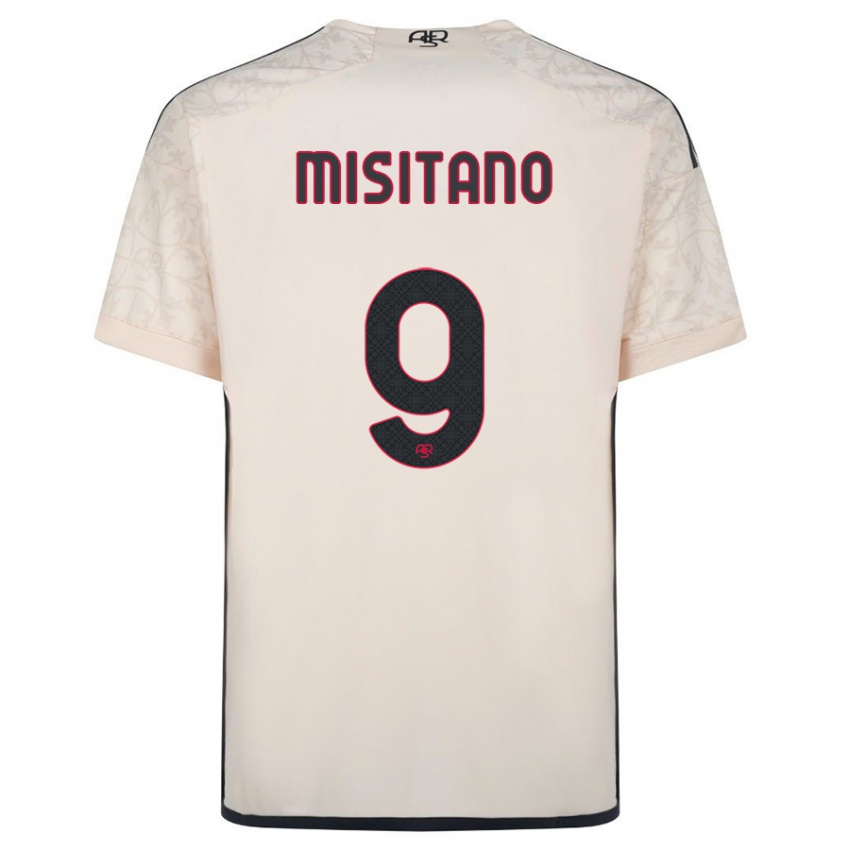 Kinder Giulio Misitano #9 Cremefarben Auswärtstrikot Trikot 2023/24 T-Shirt