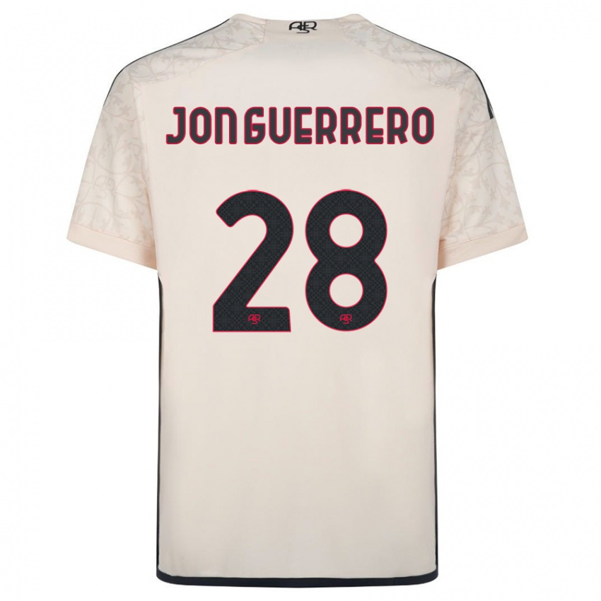Kinder Julen Jon Guerrero #28 Cremefarben Auswärtstrikot Trikot 2023/24 T-Shirt