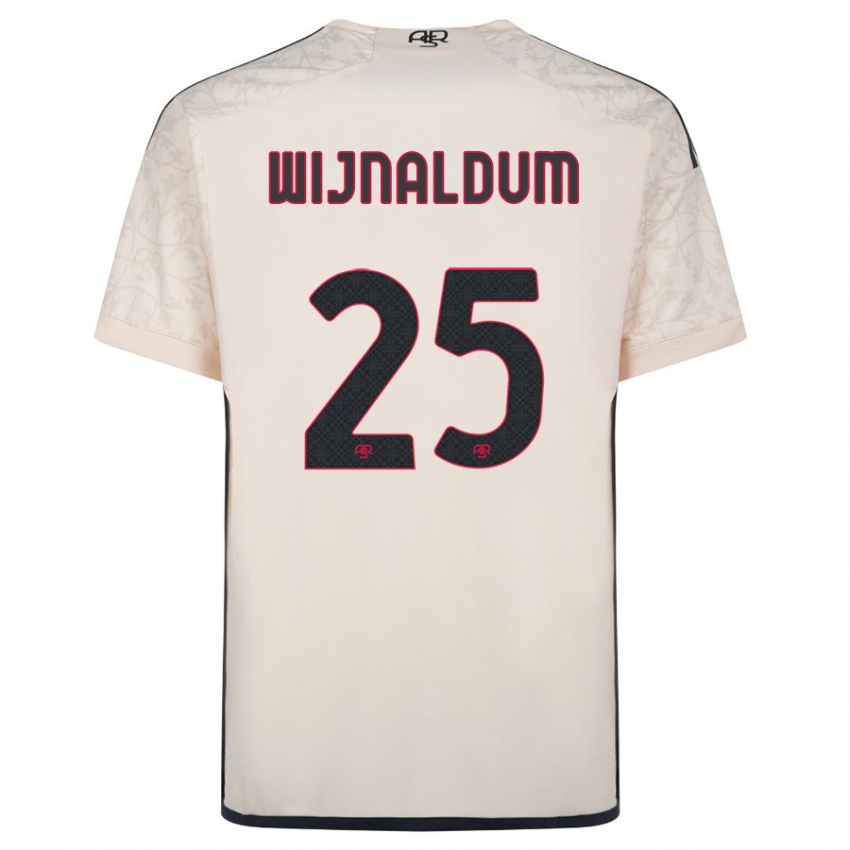 Kinder Georginio Wijnaldum #25 Cremefarben Auswärtstrikot Trikot 2023/24 T-Shirt