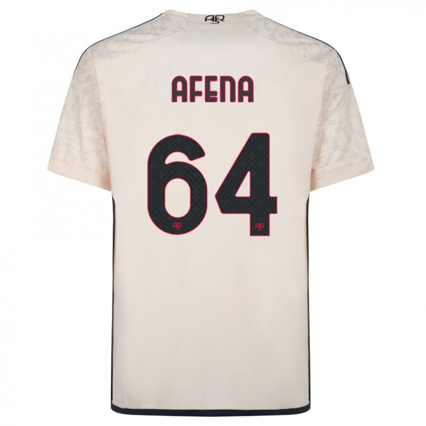 Kinder Felix Afena-Gyan #64 Cremefarben Auswärtstrikot Trikot 2023/24 T-Shirt