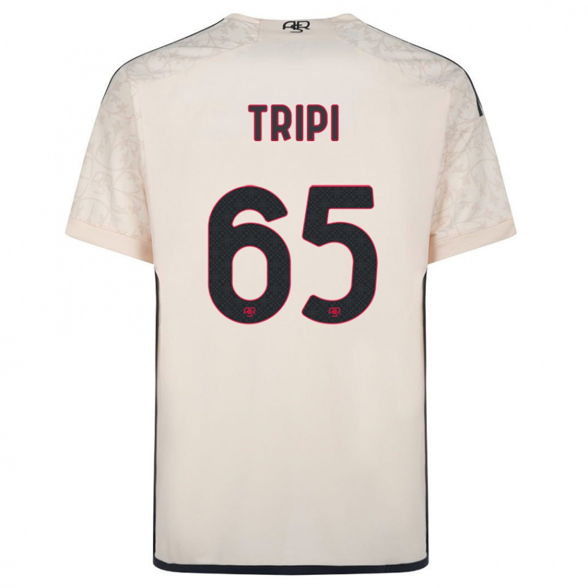 Kinder Filippo Tripi #65 Cremefarben Auswärtstrikot Trikot 2023/24 T-Shirt