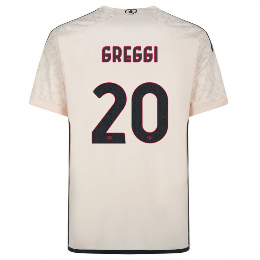 Kinder Giada Greggi #20 Cremefarben Auswärtstrikot Trikot 2023/24 T-Shirt
