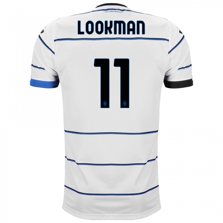 Kinder Ademola Lookman #11 Weiß Auswärtstrikot Trikot 2023/24 T-Shirt