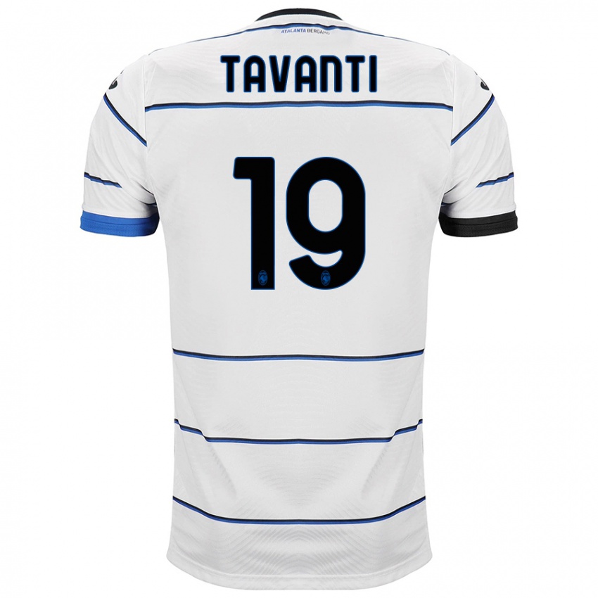 Kinder Mattia Tavanti #19 Weiß Auswärtstrikot Trikot 2023/24 T-Shirt