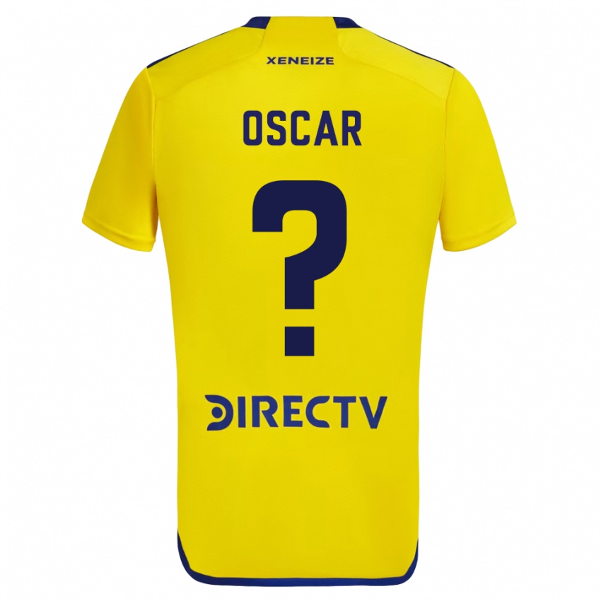 Kinder Óscar Romero #0 Gelb Auswärtstrikot Trikot 2023/24 T-Shirt