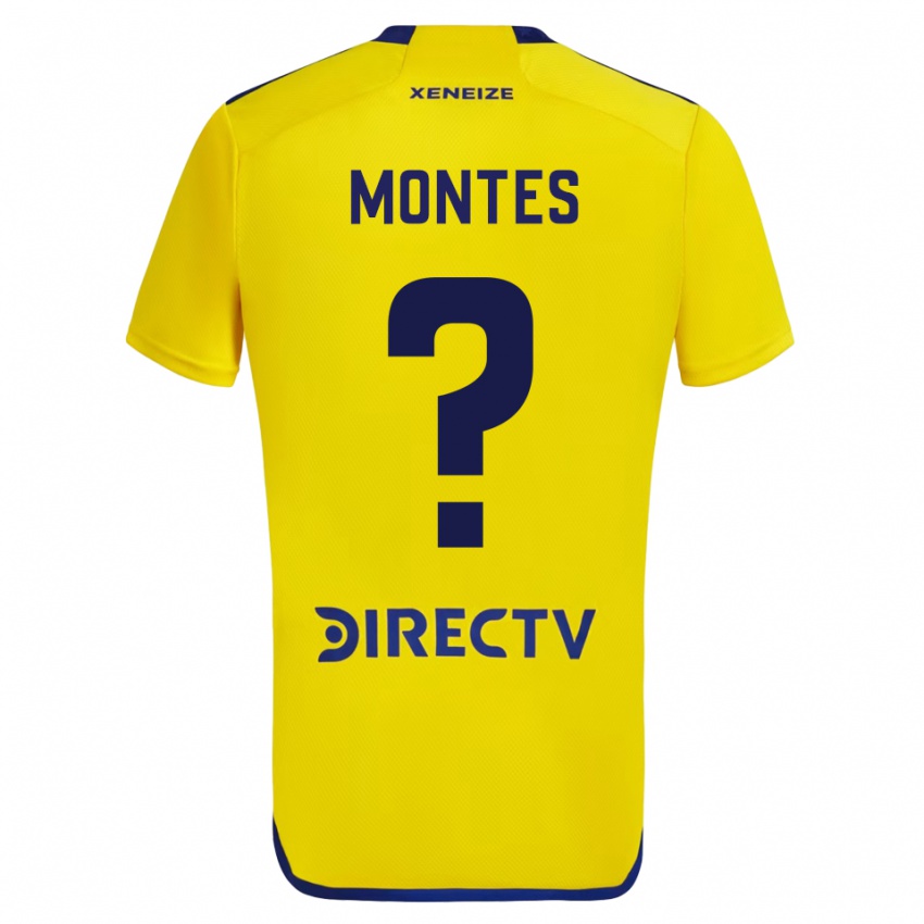 Kinder Rodrigo Montes #0 Gelb Auswärtstrikot Trikot 2023/24 T-Shirt