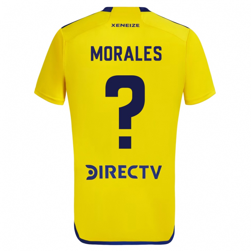 Kinder Gonzalo Morales #0 Gelb Auswärtstrikot Trikot 2023/24 T-Shirt