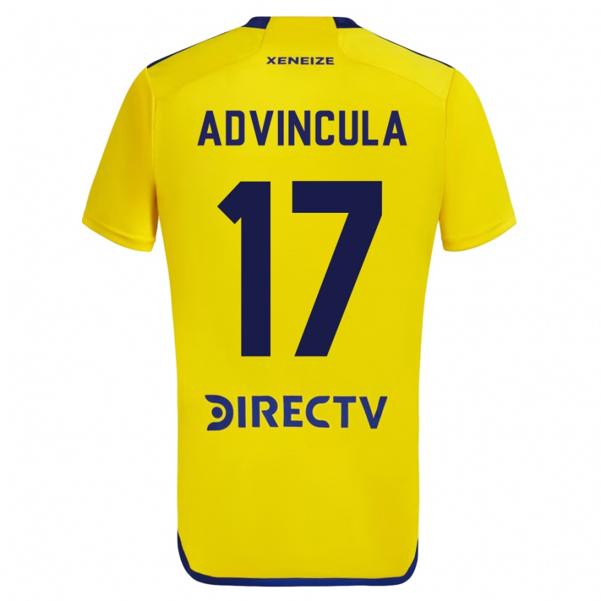 Kinder Luis Advincula #17 Gelb Auswärtstrikot Trikot 2023/24 T-Shirt
