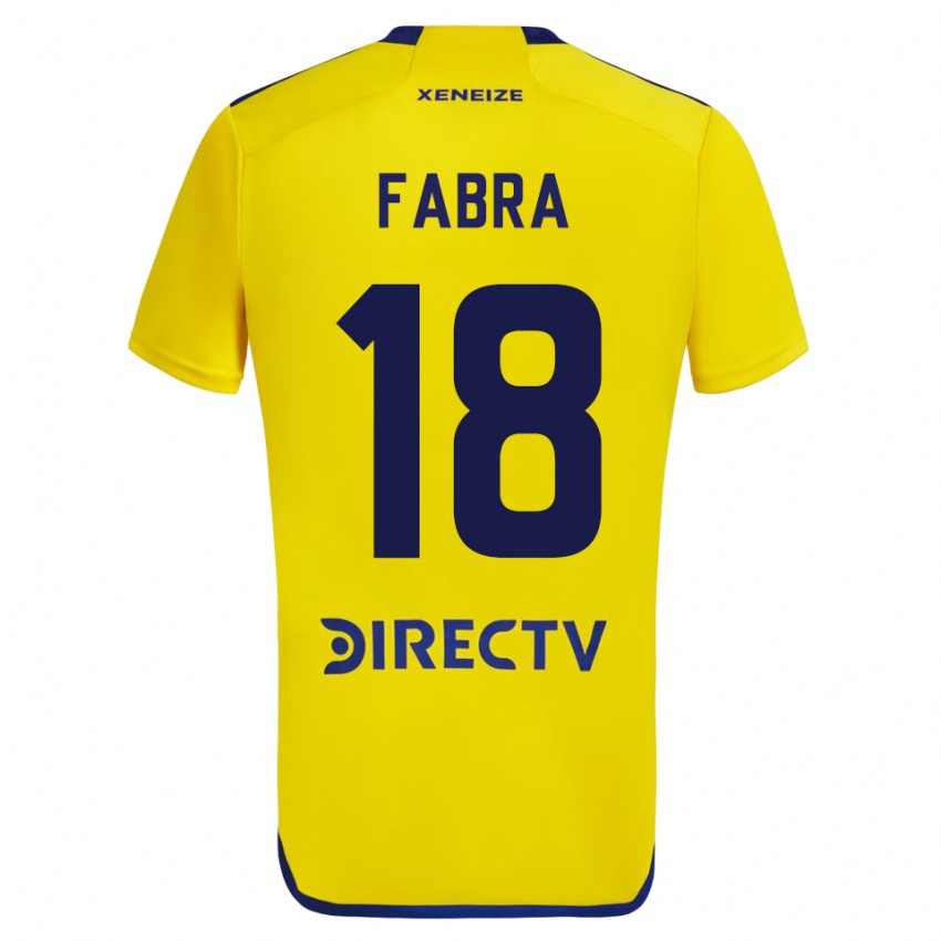 Kinder Frank Fabra #18 Gelb Auswärtstrikot Trikot 2023/24 T-Shirt