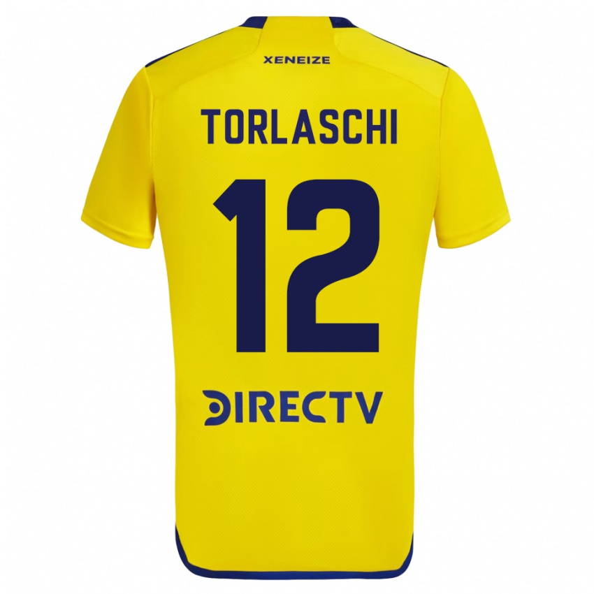 Kinder Lucas Torlaschi #12 Gelb Auswärtstrikot Trikot 2023/24 T-Shirt