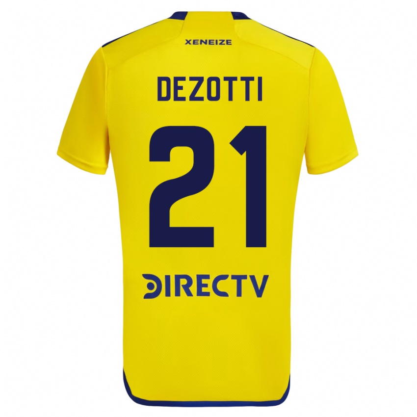 Kinder Martina Dezotti #21 Gelb Auswärtstrikot Trikot 2023/24 T-Shirt