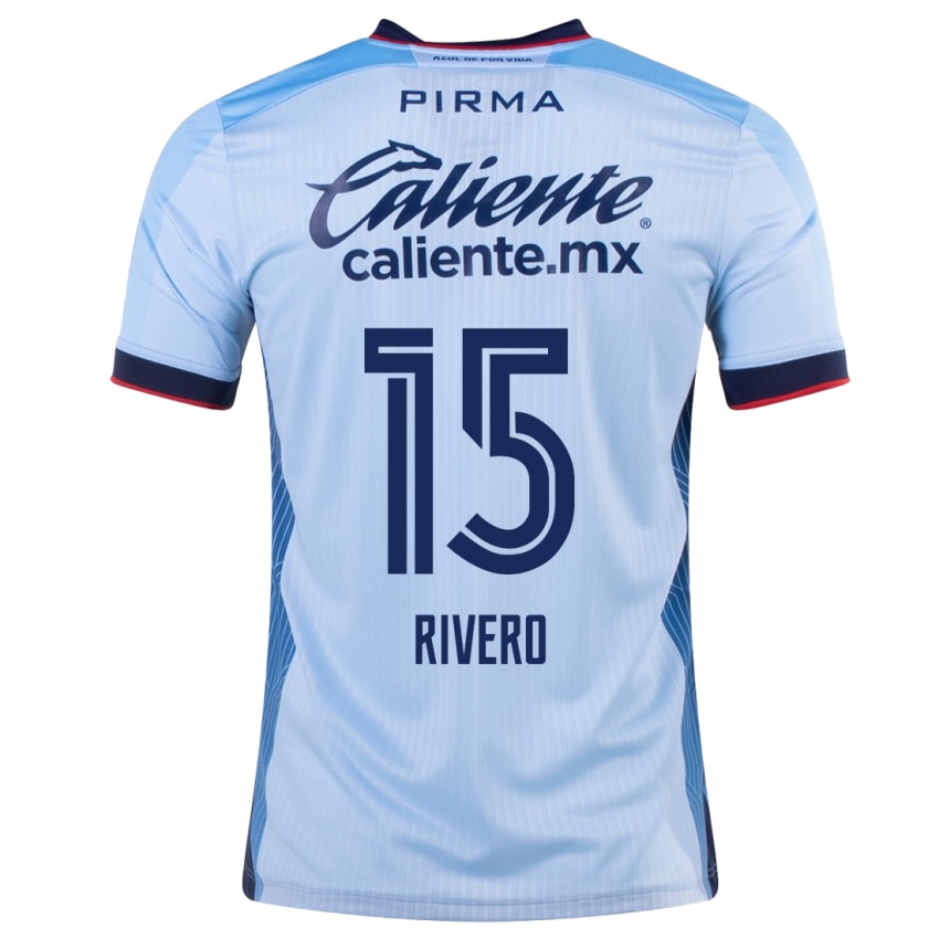 Kinder Ignacio Rivero #15 Himmelblau Auswärtstrikot Trikot 2023/24 T-Shirt