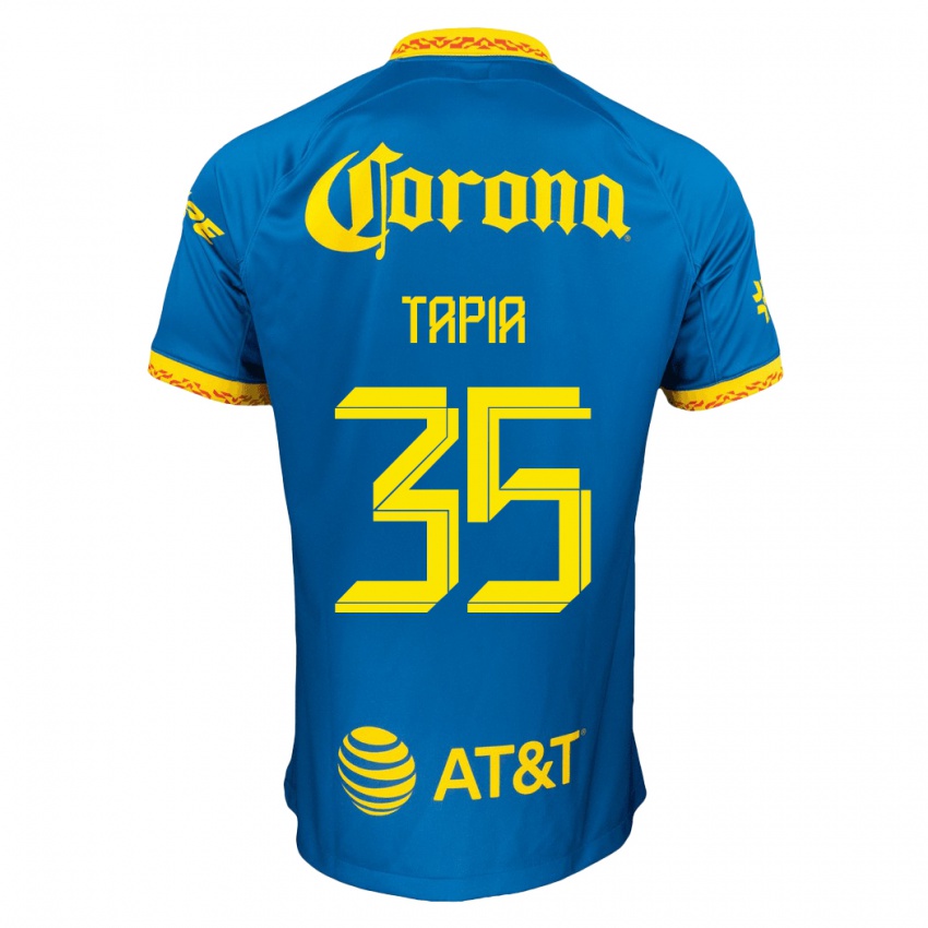 Kinder Fernando Tapia #35 Blau Auswärtstrikot Trikot 2023/24 T-Shirt