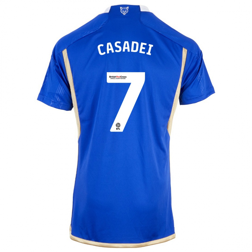 Herren Cesare Casadei #7 Königsblau Heimtrikot Trikot 2023/24 T-Shirt