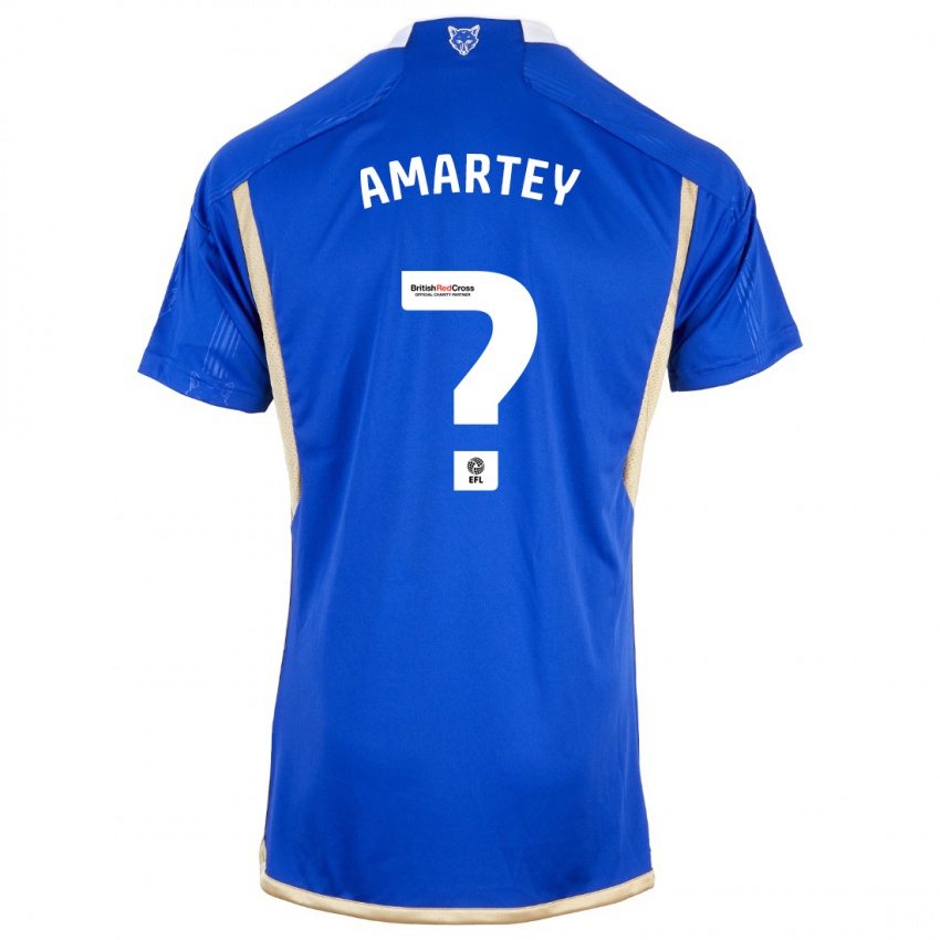 Herren Bobby Amartey #0 Königsblau Heimtrikot Trikot 2023/24 T-Shirt