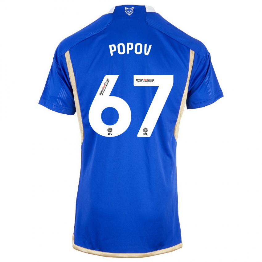 Herren Chris Popov #67 Königsblau Heimtrikot Trikot 2023/24 T-Shirt