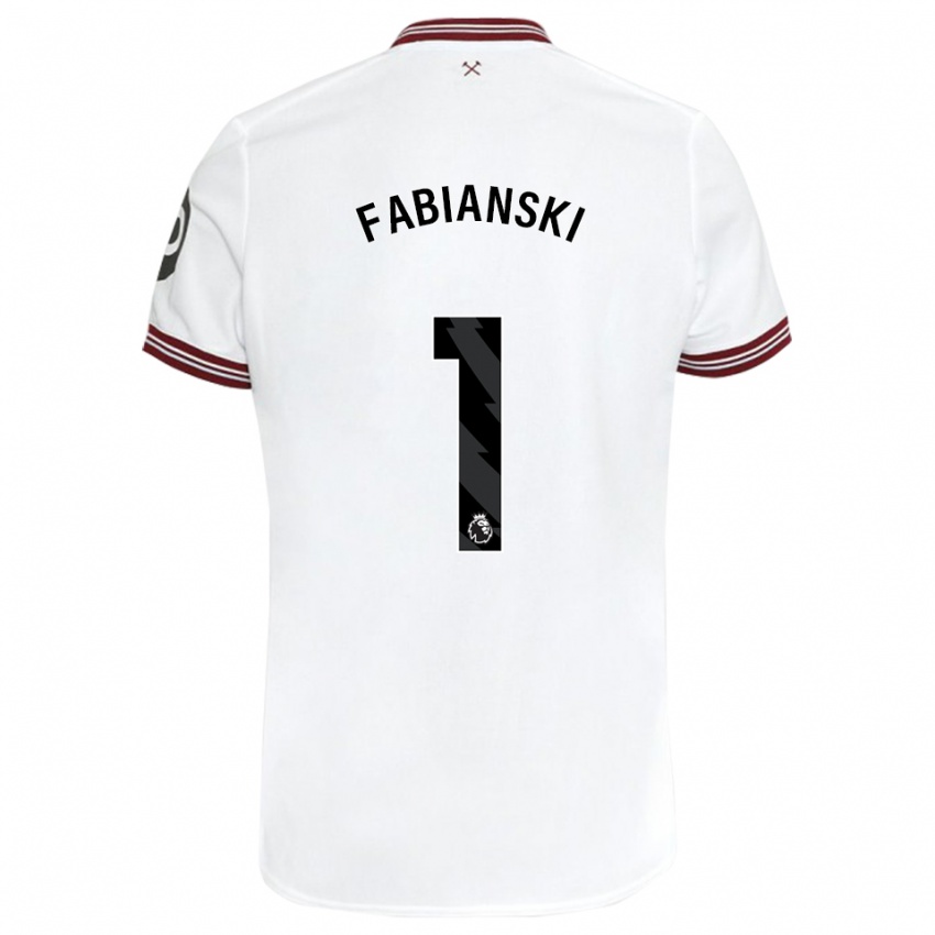Herren Lukasz Fabianski #1 Weiß Auswärtstrikot Trikot 2023/24 T-Shirt