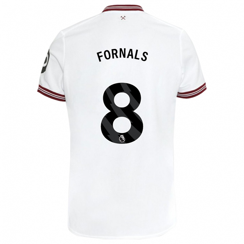Herren Pablo Fornals #8 Weiß Auswärtstrikot Trikot 2023/24 T-Shirt