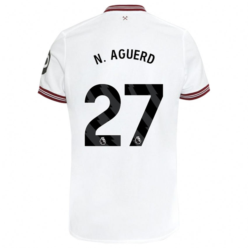 Herren Nayef Aguerd #27 Weiß Auswärtstrikot Trikot 2023/24 T-Shirt