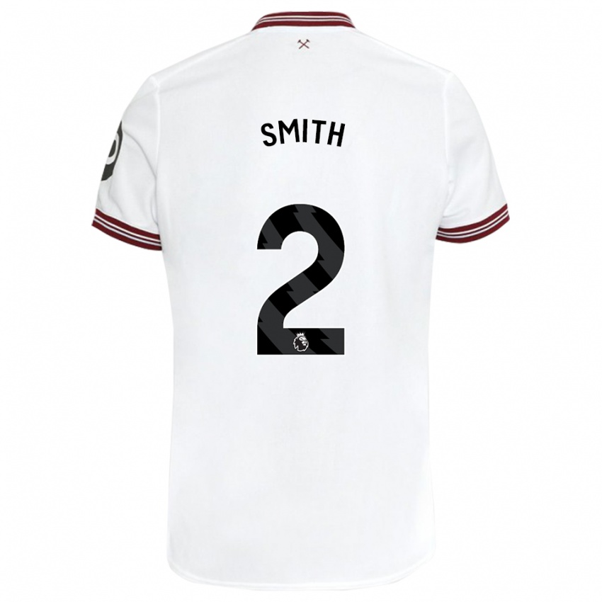 Herren Kirsty Smith #2 Weiß Auswärtstrikot Trikot 2023/24 T-Shirt