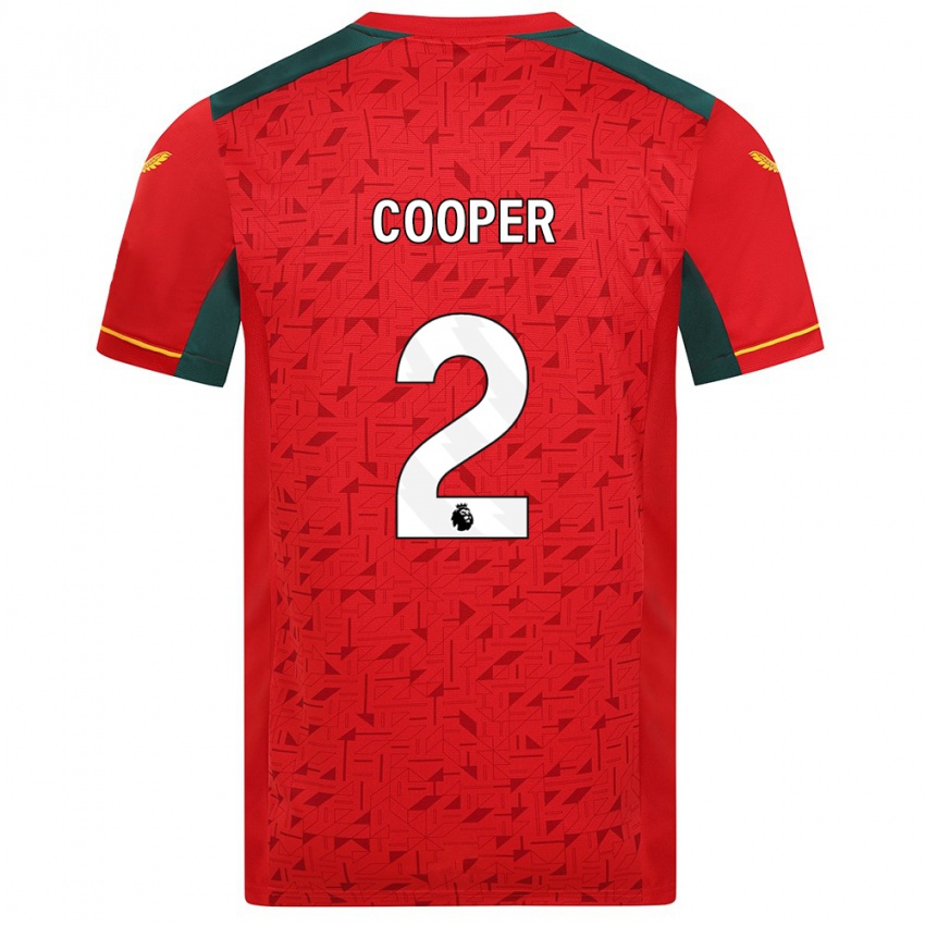 Herren Laura Cooper #2 Rot Auswärtstrikot Trikot 2023/24 T-Shirt