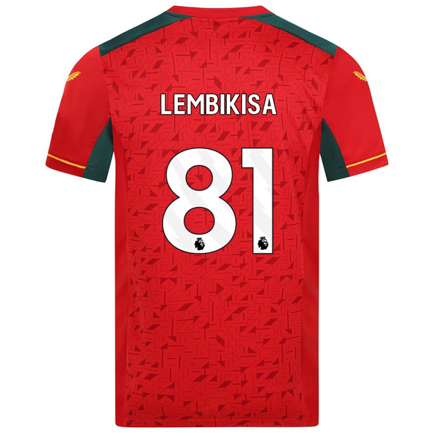 Herren Dexter Lembikisa #81 Rot Auswärtstrikot Trikot 2023/24 T-Shirt