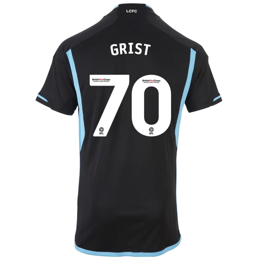 Herren Ben Grist #70 Schwarz Auswärtstrikot Trikot 2023/24 T-Shirt