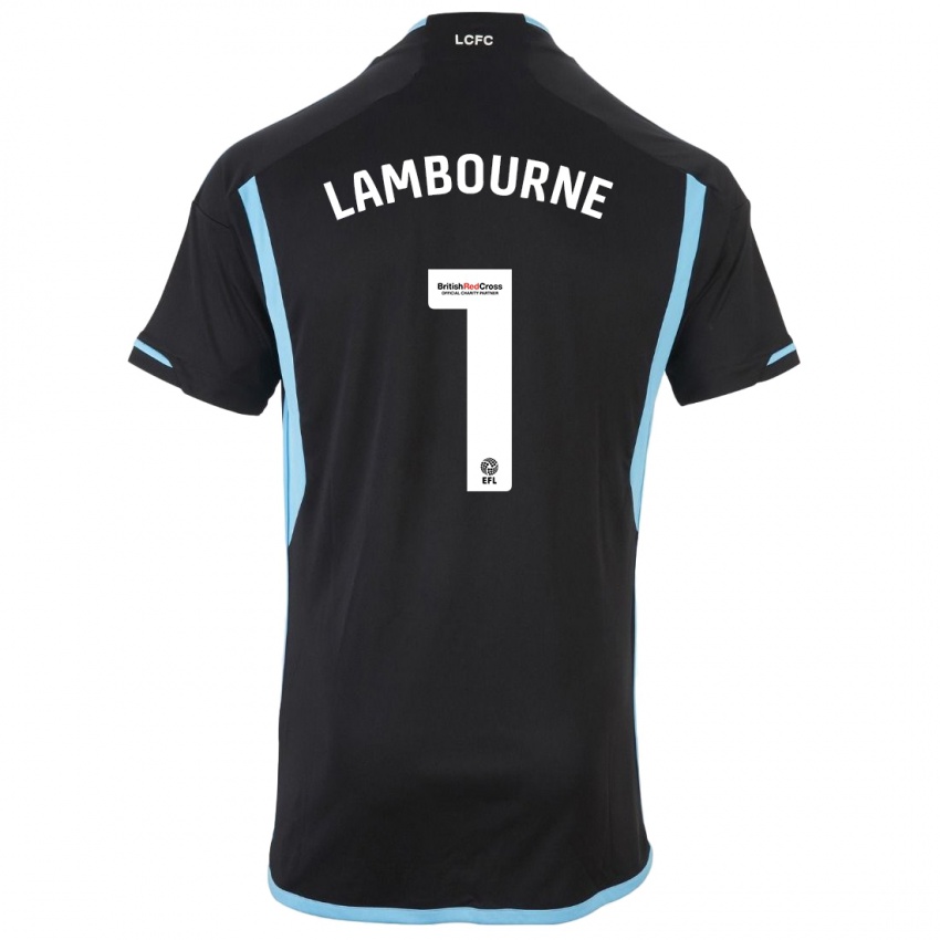 Herren Demi Lambourne #1 Schwarz Auswärtstrikot Trikot 2023/24 T-Shirt