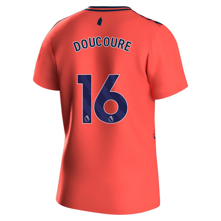 Herren Abdoulaye Doucoure #16 Koralle Auswärtstrikot Trikot 2023/24 T-Shirt