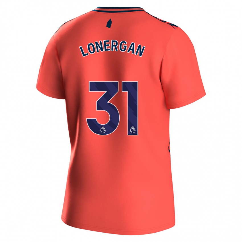 Herren Andy Lonergan #31 Koralle Auswärtstrikot Trikot 2023/24 T-Shirt
