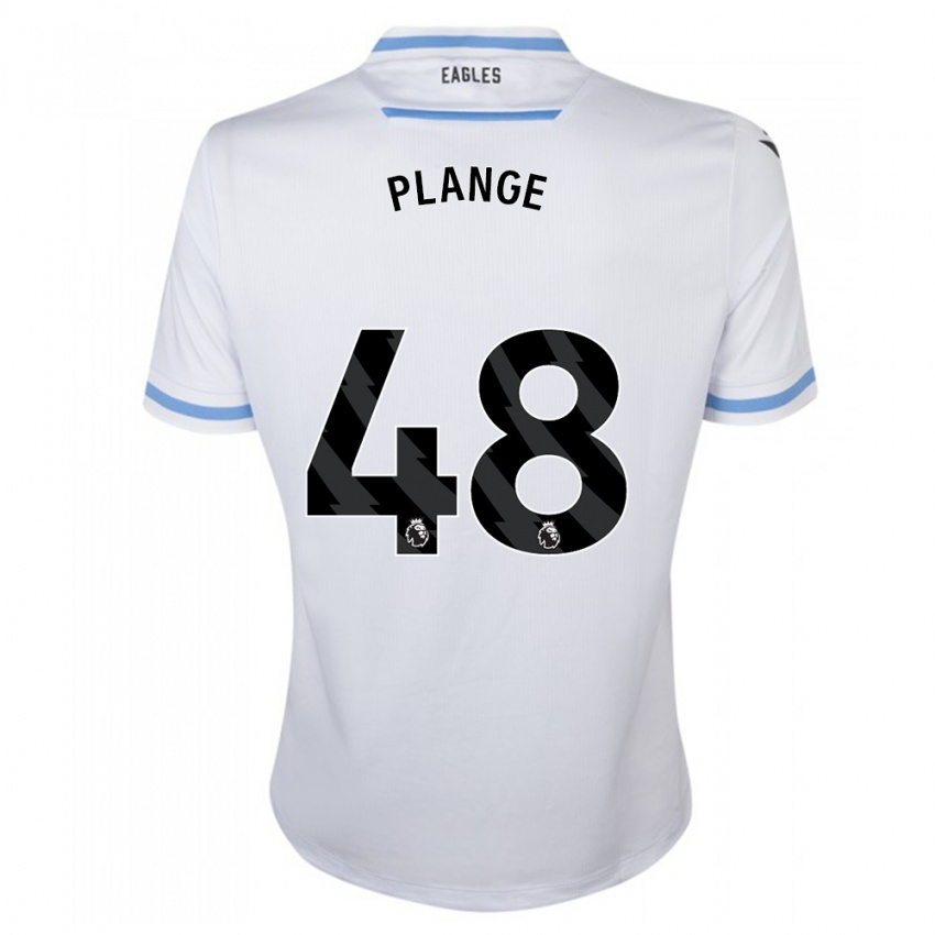 Herren Luke Plange #48 Weiß Auswärtstrikot Trikot 2023/24 T-Shirt