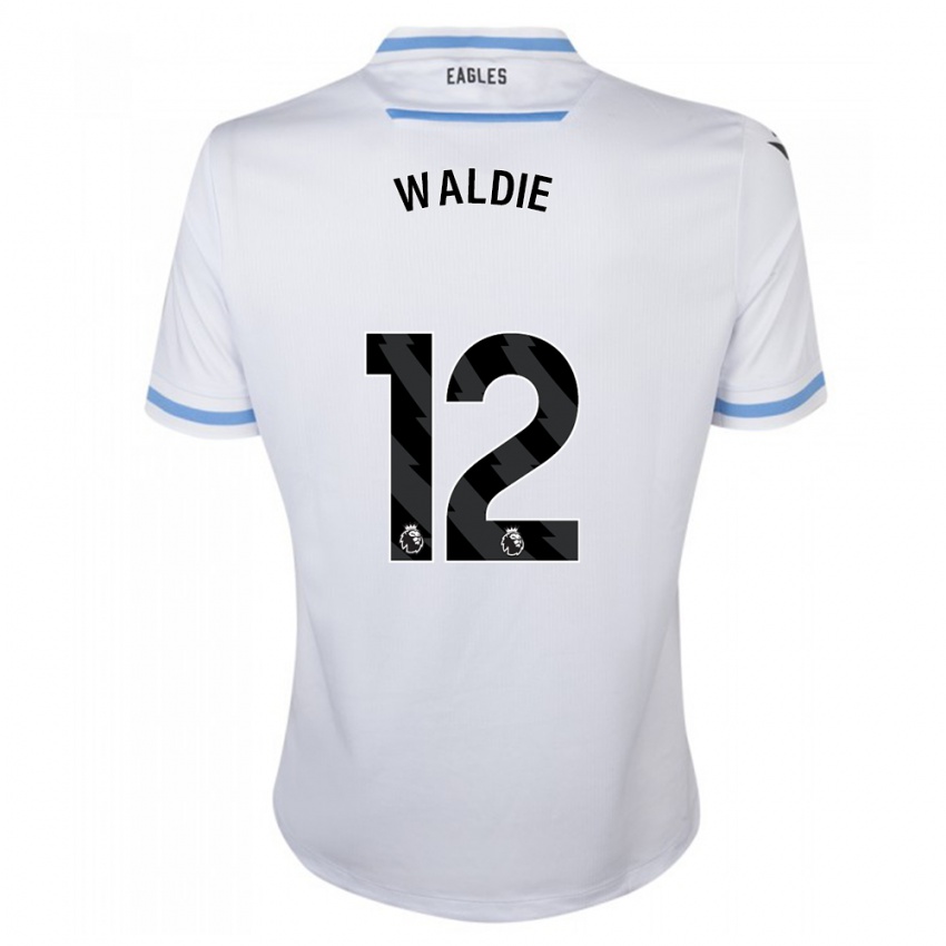 Herren Lizzie Waldie #12 Weiß Auswärtstrikot Trikot 2023/24 T-Shirt