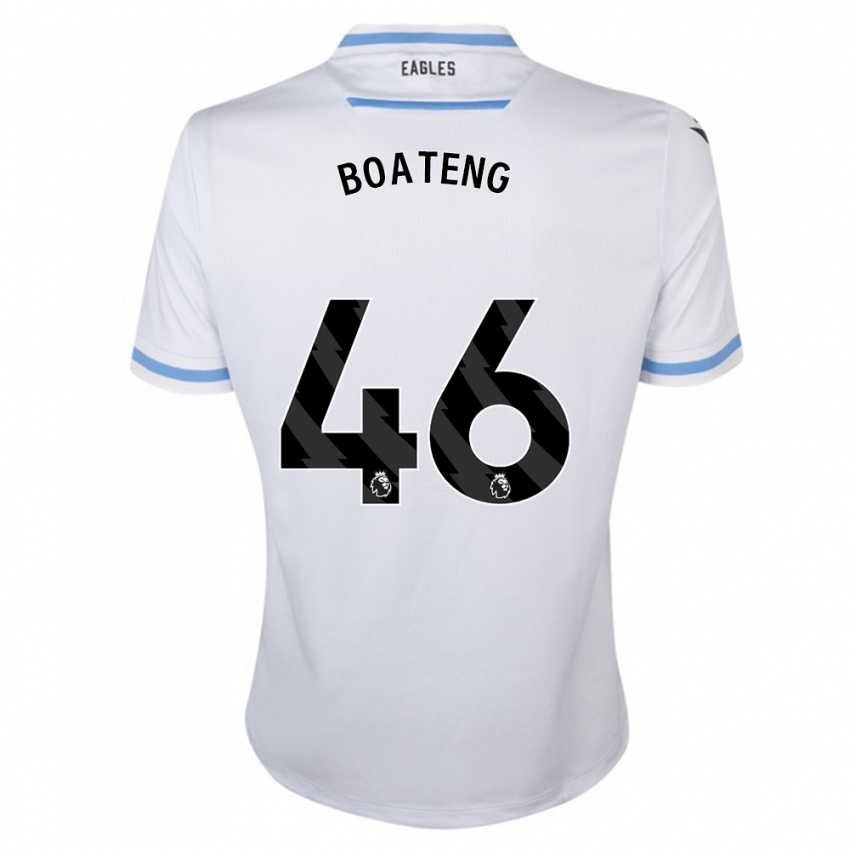 Herren Malachi Boateng #46 Weiß Auswärtstrikot Trikot 2023/24 T-Shirt
