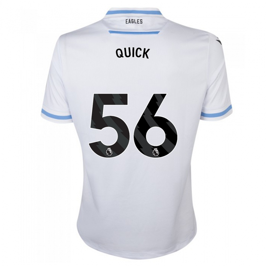 Herren Daniel Quick #56 Weiß Auswärtstrikot Trikot 2023/24 T-Shirt