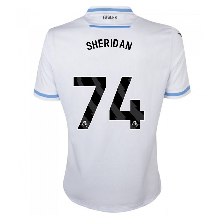 Herren Joe Sheridan #74 Weiß Auswärtstrikot Trikot 2023/24 T-Shirt