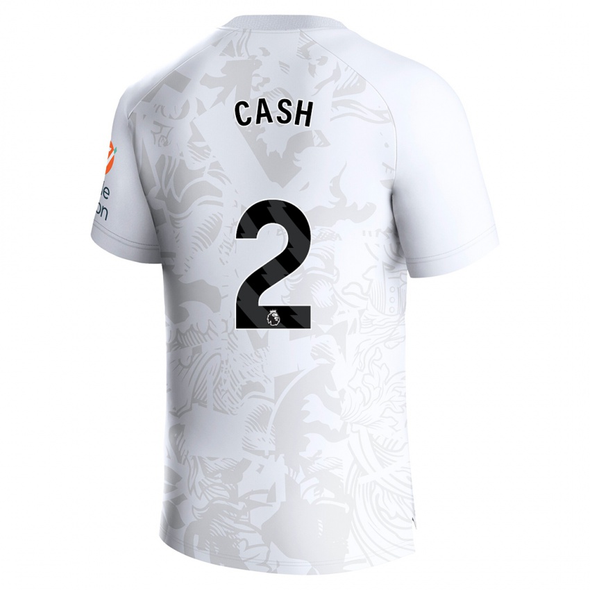 Herren Matty Cash #2 Weiß Auswärtstrikot Trikot 2023/24 T-Shirt