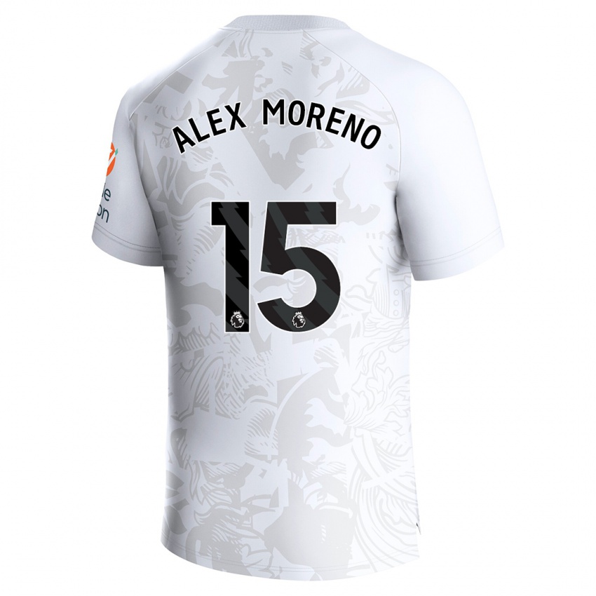 Herren Alex Moreno #15 Weiß Auswärtstrikot Trikot 2023/24 T-Shirt
