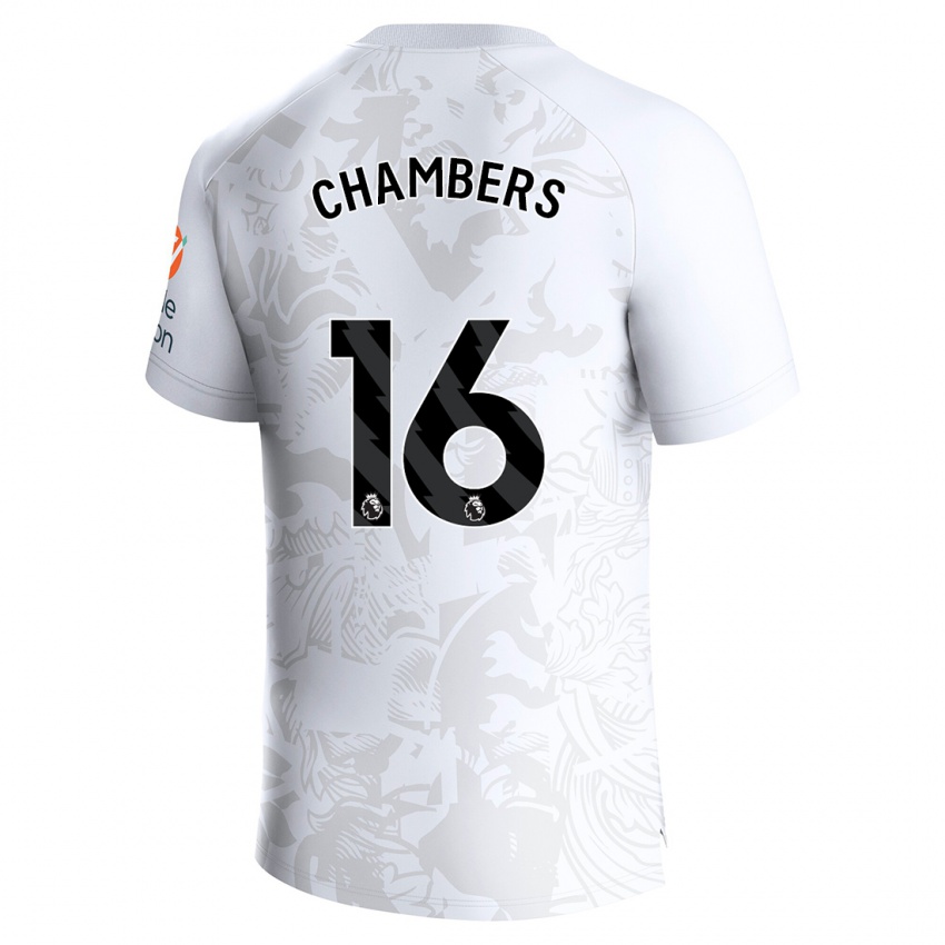 Herren Calum Chambers #16 Weiß Auswärtstrikot Trikot 2023/24 T-Shirt