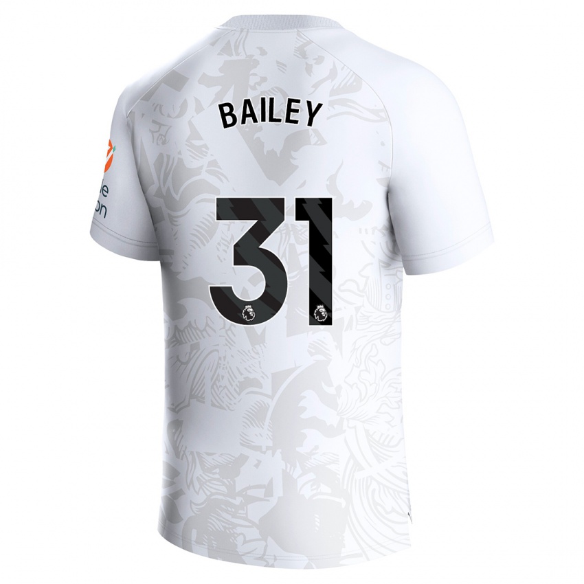 Herren Leon Bailey #31 Weiß Auswärtstrikot Trikot 2023/24 T-Shirt