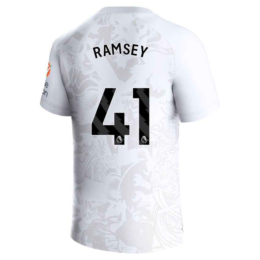 Herren Jacob Ramsey #41 Weiß Auswärtstrikot Trikot 2023/24 T-Shirt