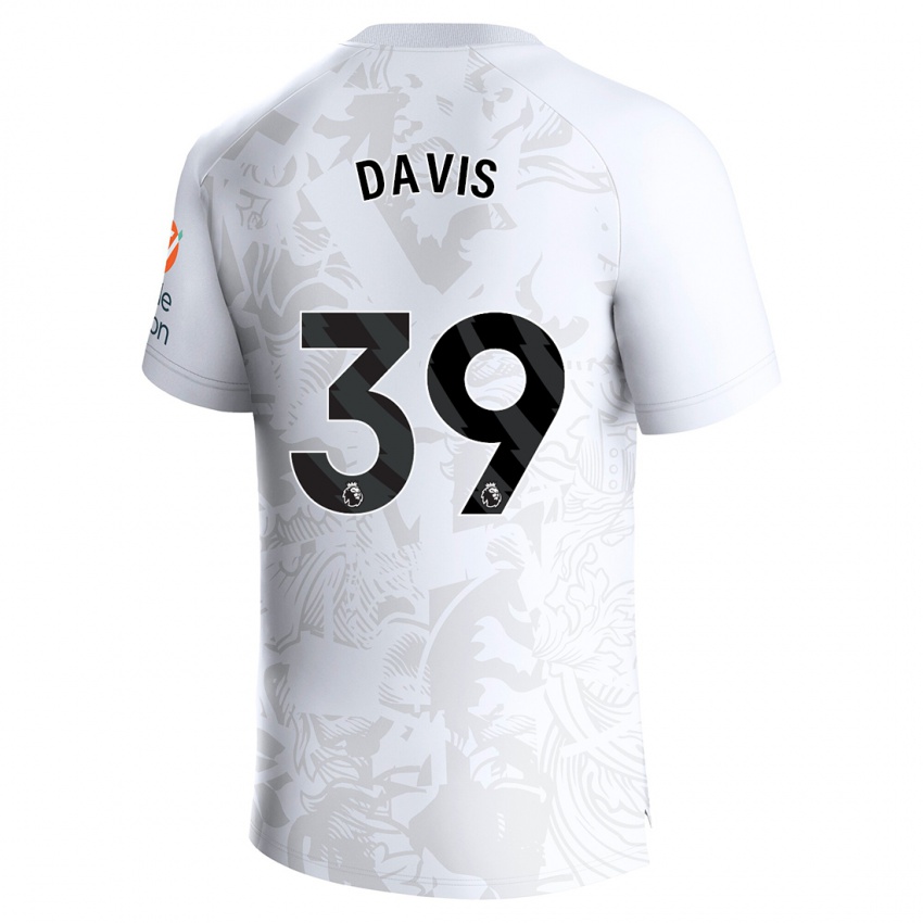 Herren Keinan Davis #39 Weiß Auswärtstrikot Trikot 2023/24 T-Shirt
