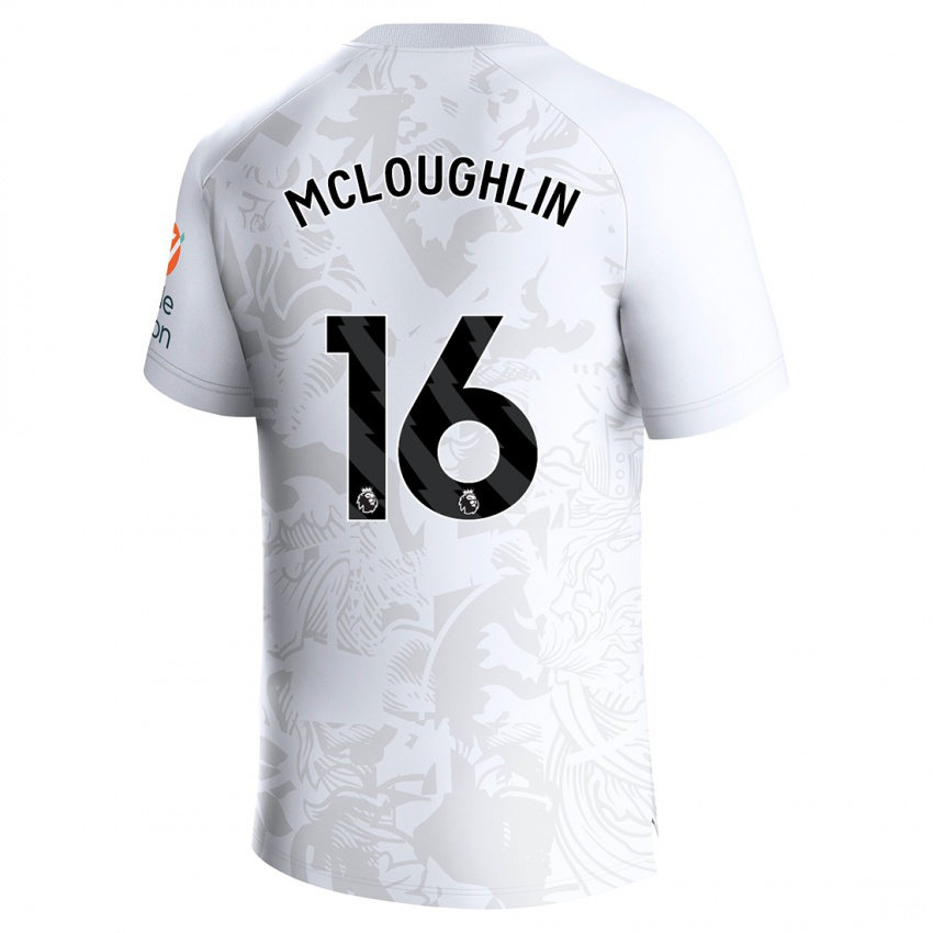Herren Olivia Mcloughlin #16 Weiß Auswärtstrikot Trikot 2023/24 T-Shirt