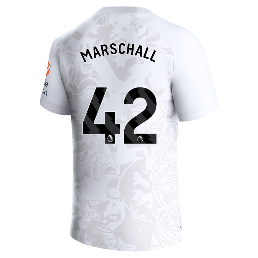 Herren Filip Marschall #42 Weiß Auswärtstrikot Trikot 2023/24 T-Shirt